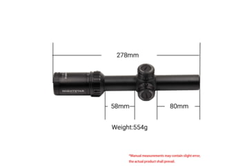 Image of NightStar 1-6x24mm LPVO 30mm Tube Riflescope, Second Focal Plane