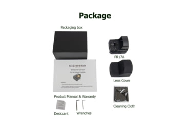 Image of NightStar PR17A Ultra-Thin Shake Awake Side Load 1x17mm Reflex Red Dot Sight