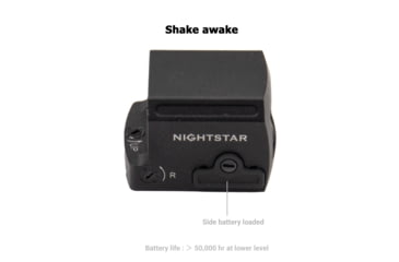 Image of NightStar PT17MR Reflex Red Dot Sight, 1x17mm, 0.86x0.67in, 3 MOA Dot, Circle Dot, Circle, Black, PT17MR