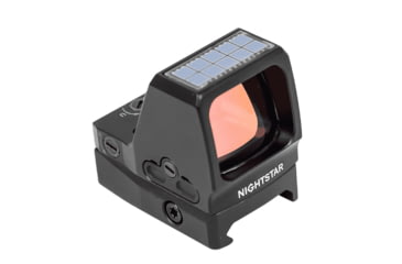 Image of NightStar PR24S Solar Reflex Red Dot Sight, 1x0.79x0.94mm, 3 MOA Dot, Black, NS15245