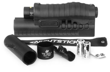 Image of Nightstick Shotgun Forend Light f/ Mossberg 500/590/Shockwave w/ Green Laser, Black, SFL-11GL