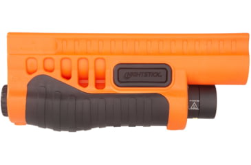 Image of Nightstick Shotgun Forend Light For Mossberg 500/590/Shockwave w/ Green Laser, Less-Lethal Orange, SFL-12GL
