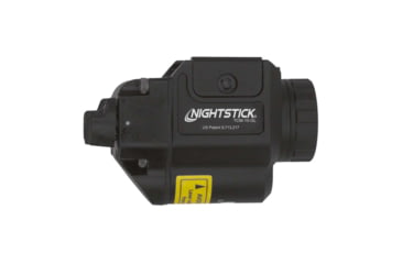 Image of Nightstick TCM-10-GL 650 Lumens Compact LED Weapon-Mounted Light w/Green Laser, CR123, White Light, Ambidextrous, Black, TCM-10-GL