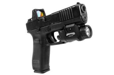 Image of Nightstick Rechargeable Pistol Mounted Light, Fits Picatinny Rail, Anodized Finish, Black, 1,000 Lumens, 25,100 Candela, Rechargeable