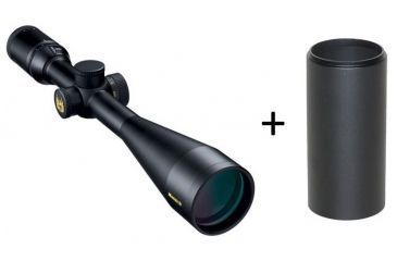 Image of Nikon Monarch 4-16x50 Side Focus Rifle Scope, Matte Black w/BDC Reticle 8440 w/ Nikon Monarch Sunshade, 50mm Matte, 7166