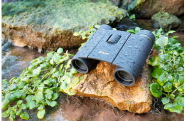 Image of Nikon Trailblazer 8x25mm Porro Prism Binoculars, Black, Compact, 16852