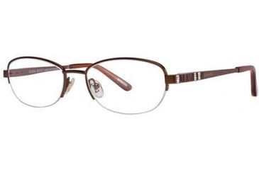 Image of Nina Ricci NR2260F Progressive Prescription Eyeglasses - Frame Brown, Size 51/18mm NR2260F02