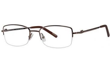 Image of Nina Ricci NR2279F Progressive Prescription Eyeglasses - Frame Brown, Size 52/18mm NR2279F02