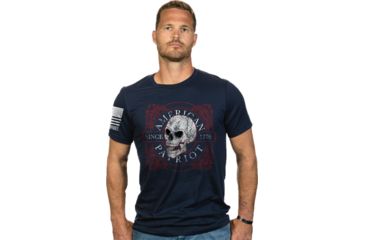 Image of Nine Line Apparel Am Patriot Men's T-shirt Navy 2x-large