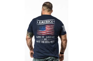 Image of Nine Line Get The Hell Out Graphic T-Shirts - Mens, MidnightNavy, Medium GTHO-TS-MIDNIGHTNAVY-M