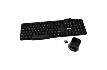 Image of Nippon Wireless Keyboard And Mouse For Desktop, Black BLIBMKM500