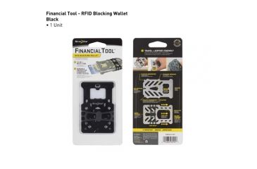Image of Financial Tool® RFID Blocking Wallet - Black