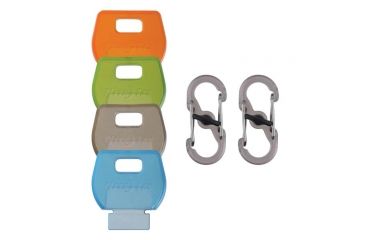 Image of Nite Ize IdentiKey - 4 Pack with 2 S-Biner MicroLocks, Assorted, KIDC-M1-4R7