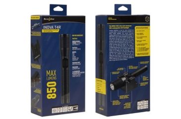 Image of Nite Ize INOVA T4R Rechargeable Tactical LED Flashlight, Intl, Black, T4RDI-01-R8
