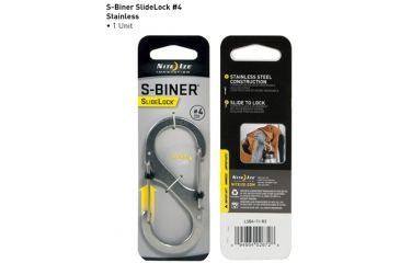 Image of Nite Ize S-Biner SlideLock Size 4, Stainless LSB4-11-R3