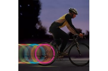 Image of Nite Ize SpokeLit LED Bike Wheel Safety Light, Disco, Pack of 2, SKL-2PK-07