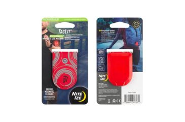 Image of Nite Ize TagLit Rechargeable Magnetic LED Marker, Red/Red LED TGLR-10-R3