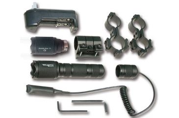 Image of Nite NHV-DLX Rifle Mount System Red/Grn LED Modules 300 Lumens Lithium Ion Blk NHVDLX