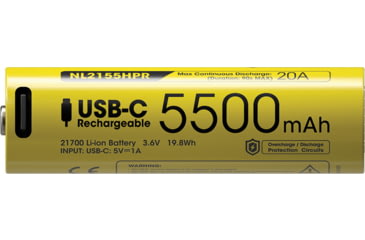 Image of Nitecore 21700 Rechargeable Battery, NCNL2155HPR