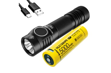 Image of Nitecore E4K EDC Flashlight with USB-C Rechargeable Battery, Black, 6952506405657