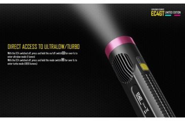 Image of Nitecore EC4GT Flashlight CREE XP-L HI V3 LED, 1000 Lumens, Black/Blue NITECORE-EC4GT-BLUE