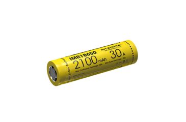 Image of Nitecore IMR 18650 2100mAh 3.7V Unprotected 30A Li-Mn Rechargeable Flat Top Battery, Black, IMR18650-2100-30