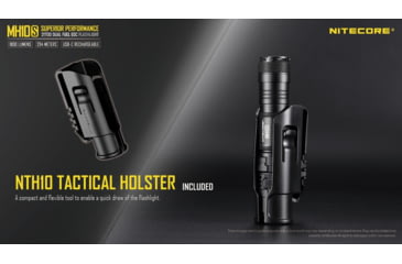 Image of Nitecore MH10S 1800 Lumen USB-C Rechargeable Flashlight, Black, 6952506406470