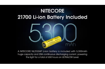 Image of Nitecore MH25 Pro UHi40 LED Rechargeable Flashlight, 3300 Lumens, Black, FL-NITE-MH25PRO