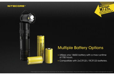 Image of Nitecore MT21C 1000 Lumen Multifunctional 90 Degree Adjustable Right Angle Flashlight, Black, 6952506404537