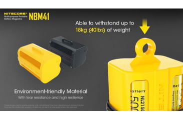 Image of Nitecore NBM41 Battery Magazine, Black, 6952506495160