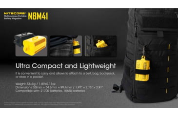 Image of Nitecore NBM41 Battery Magazine, Black, 6952506495160