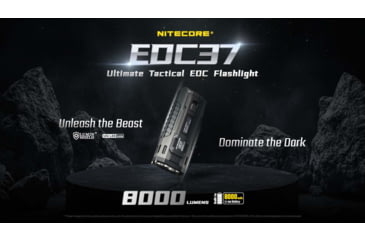 Image of Nitecore EDC37 USB-C Rechargeable 8000 Lumens LED EDC Flashlight