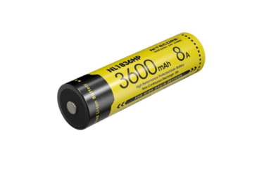 Image of Nitecore NL1836HP 3600mAh Rechargeable 18650 Battery, Yellow, BAT-NITE-18650-NL1836HP