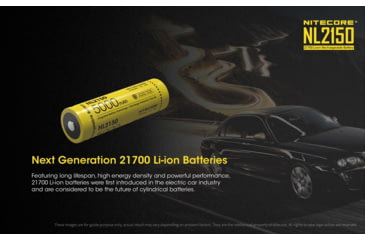 Image of Nitecore NL2150 21700 5000mAh Rechargeable Li-ion Battery, Yellow, 6952506492848