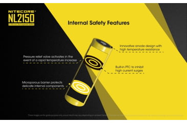 Image of Nitecore NL2150 21700 5000mAh Rechargeable Li-ion Battery, Yellow, 6952506492848
