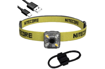 Image of Nitecore NU05 v2 High Performance LED Rechargeable Red White Safety &amp; Signal Light Kit, White/Red, 40 Lumens, Black, 6952506407309