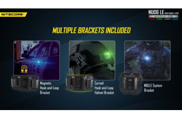 Image of Nitecore NU06 LE White Blue Green Red USB-C Rechargeable Signal and Safety Light, Black, 6952506407095