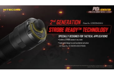 Image of Nitecore P10i 1800 Lumen USB-C Rechargeable Flashlight, Black, 6952506406500