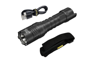 Image of Nitecore P23i Long Range 21700 Tactical Led Rechargeable Flashlight, 3000 Lumens, USB-C, Black, FL-NITE-P23i