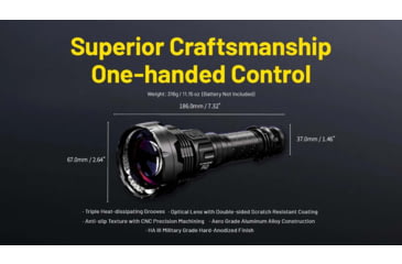 Image of Nitecore P40 3171 Yards Ultra Long Throwing USB-C Rechargeable 2000 Lumens LED Flashlight