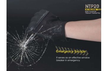 Image of Nitecore Tactical Pen, Titanium, Silver, NTP20