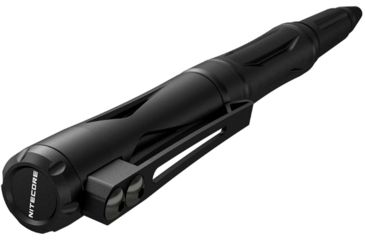 Image of Nitecore Tactical Pen, Tungsten Bezel, Aluminum Alloy, Black, NTP21