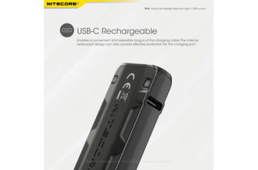 Image of Nitecore Tip SE 700 Lumen Rechargeable Keychain EDC Flashlight, Grey, 6952506406180