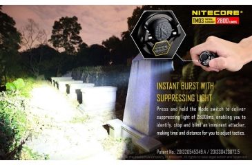 Image of Nitecore TM03 Tiny Monster Flashlight CREE XHP70 LED 2800 Lumens, Black NITECORE-TM03