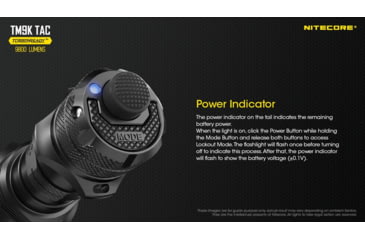 Image of Nitecore TM9K TAC 9800 Lumen USB-C Rechargeable Flashlight, Black, 6952506406746