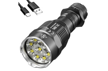 Image of Nitecore TM9K TAC 9800 Lumen USB-C Rechargeable Flashlight, Black, 6952506406746