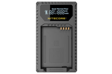 Image of Nitecore ULQ Leica Digital USB Battery Charger for BP-DC12 Camera Batteries, Black, 6952506491827