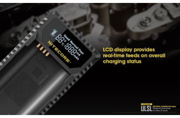 Image of Nitecore ULSL Leica Digital USB Battery Charger for BP-SCL4 Camera Batteries, Black, 6952506491834