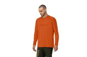 Image of Norrona Falketind Equaliser Merino Round Neck Shirt - Mens, Gold Flame, Medium, 1820-22-1002-M