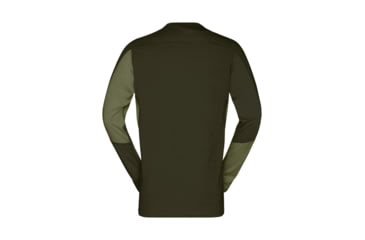 Image of Norrona Falketind Equaliser Merino Round Neck Shirt - Mens, Olive Night/Rosin, Extra Large, 1820-22-3319-XL
